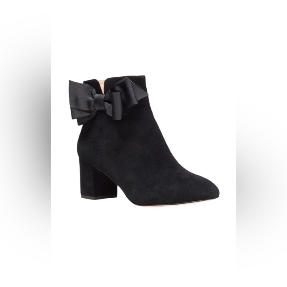 Kate spade black suede booties!